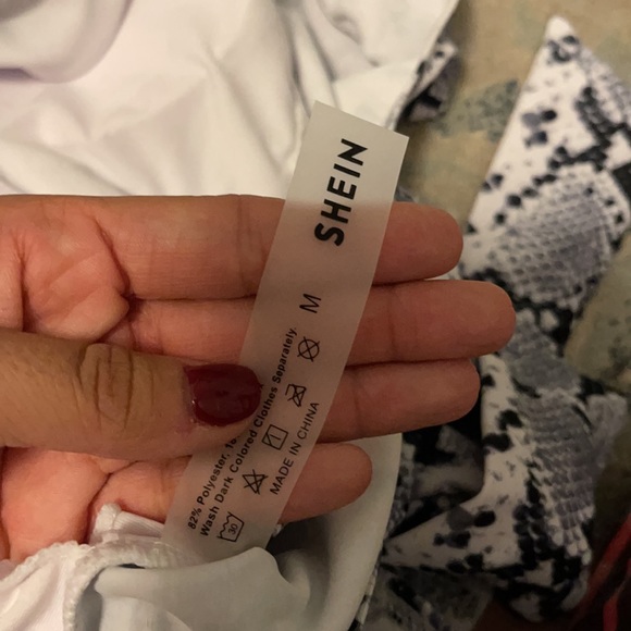 Shein Gray Snake Skin Bathing Suit - Picture 2 of 3